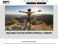 Elite Sports Physical Therapy website